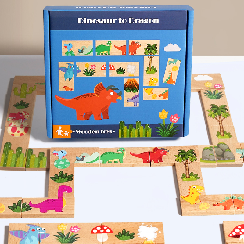 Board Game Education - Детские деревянные пазлы с мультяшным животным