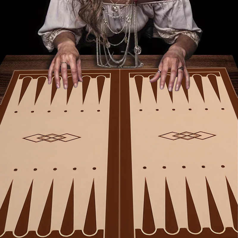 Board Game Operation - Коричневая скатерть для нард с принтом