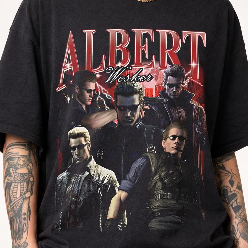 Board Game Resident Evil - Игровая футболка Albert Wesker Residence Evil,