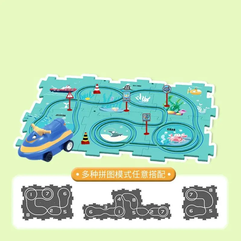 Детский Развивающий пазл-трек, – обзор и цена Board Game Race Track