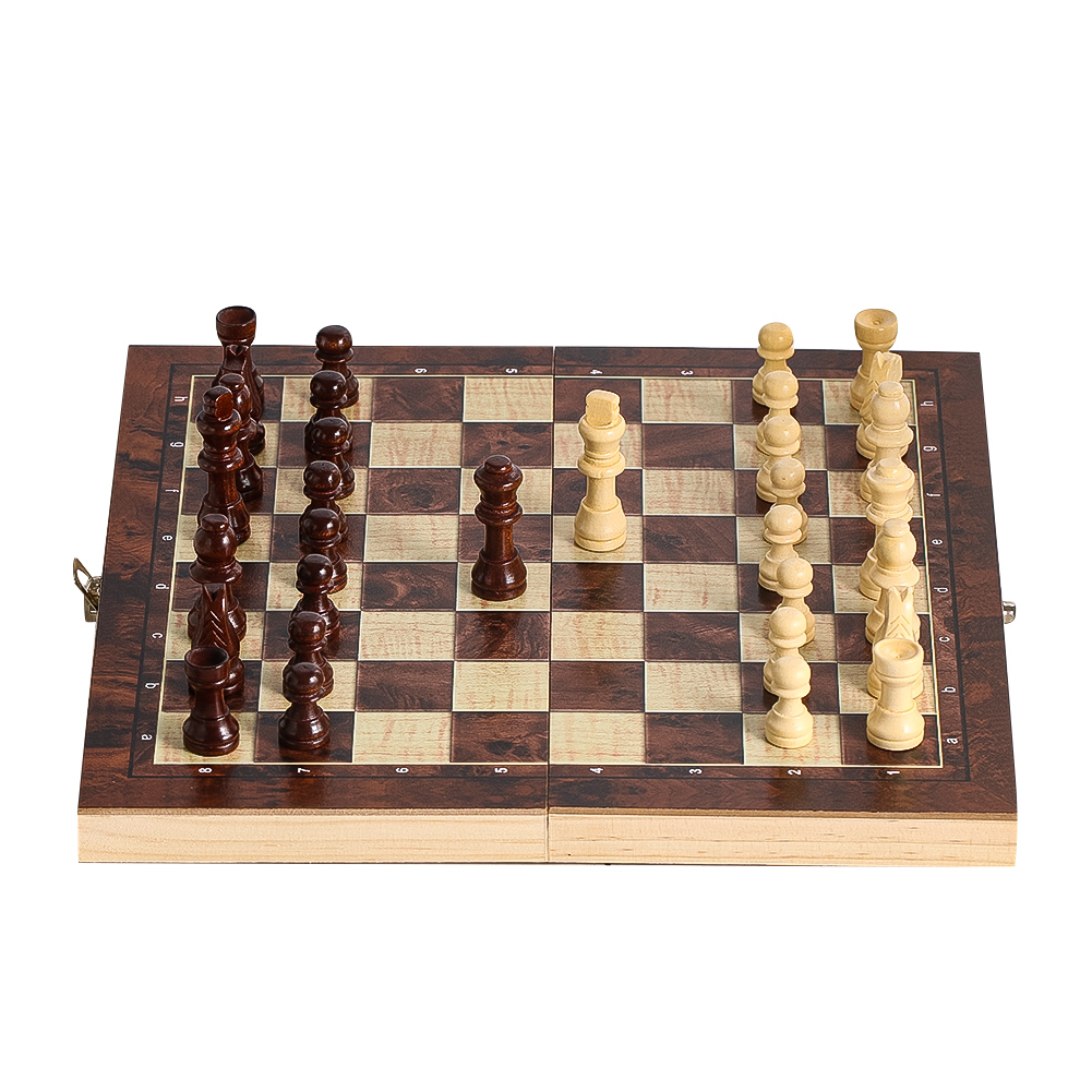Деревянные шашки 3-в-1, нарды  – обзор и цена Board Game Operation