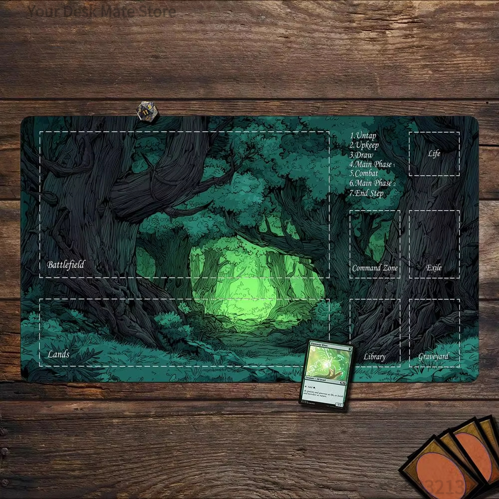Игровой коврик MTG Forest Them – обзор и цена Play Mat Neoprene