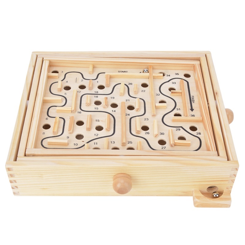 Деревянный обучающий лабиринт  – обзор и цена Board Game Education